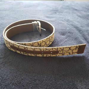 Calvin Klein - Brown Leather Belt - 2-Sided Reversible 42"